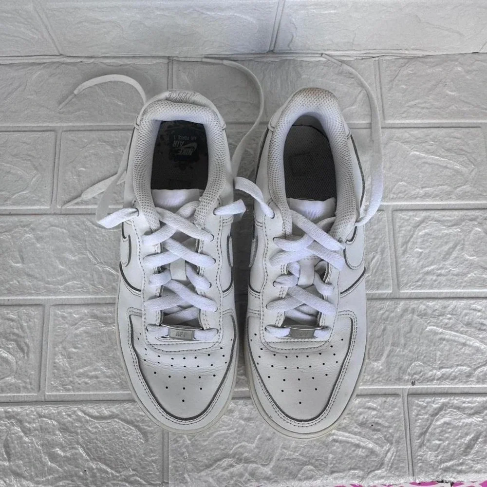 Nike‎ Air Force 1 Mens Size 5Y Low White White DH2920-111 AF1 Streetwear School